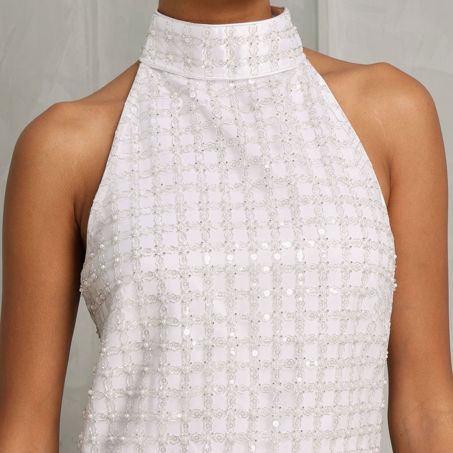Beaded Halterneck Dress