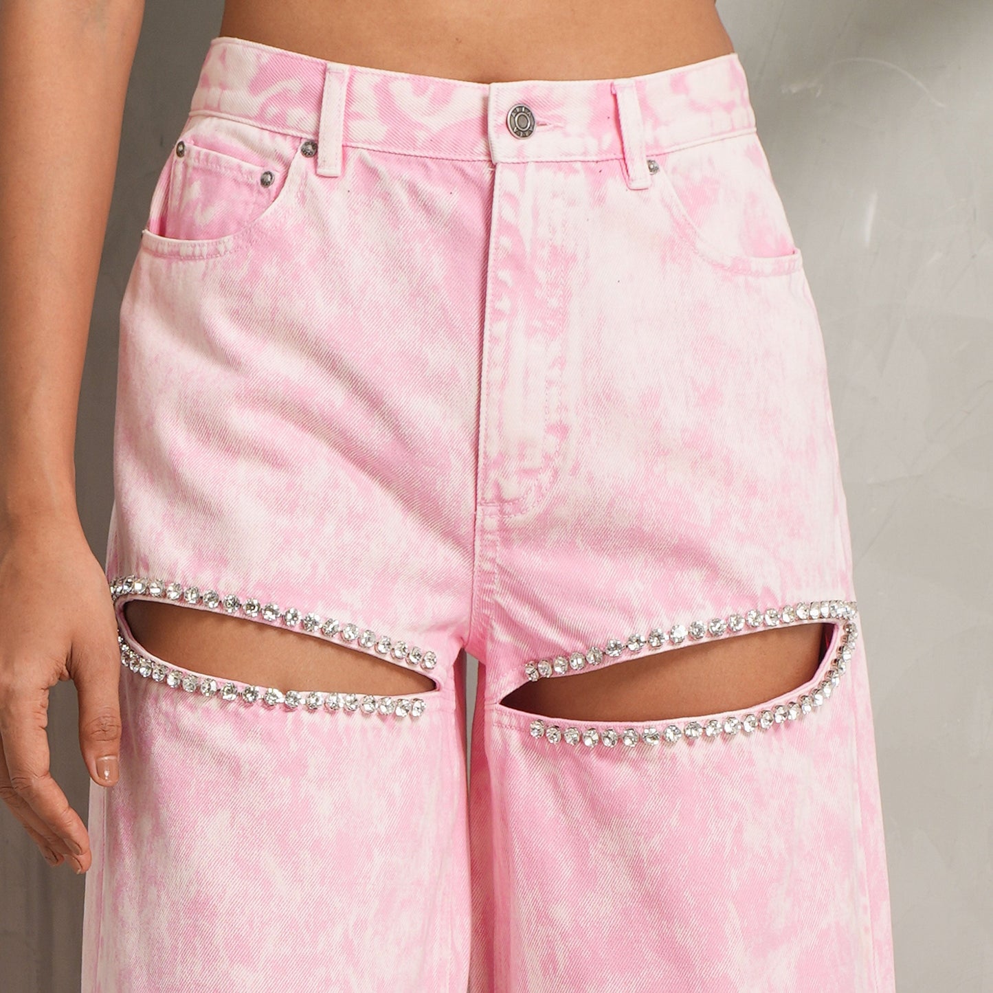 Crystal Slit Jean